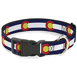 Buckle-Down Small Colorado Flag Seatbelt Dog Collar
