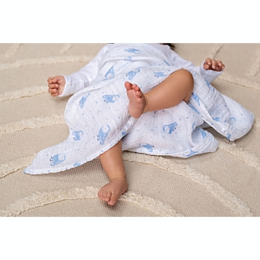 aden + anais&trade; essentials 4-Pack Time To Dream Swaddle Blankets in Blue. View a larger version of this product image.