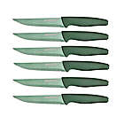 Alternate image 0 for Granitestone Diamond 6-Piece Steak Knife Set in Green