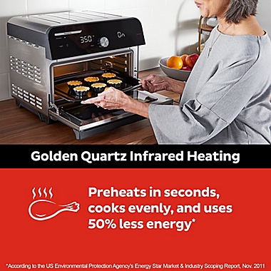 Instant Pot&reg; Omni&trade; Plus 18L Toaster Oven and Air Fryer in Stainless Steel/Black. View a larger version of this product image.