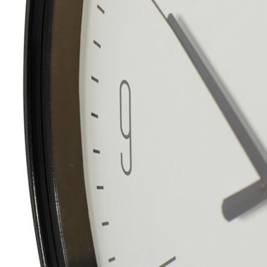 Ridge Road Decor 20-Inch Round Glass Contemporary Wall Clock. View a larger version of this product image.
