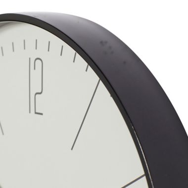 Ridge Road Decor 20-Inch Round Glass Contemporary Wall Clock. View a larger version of this product image.