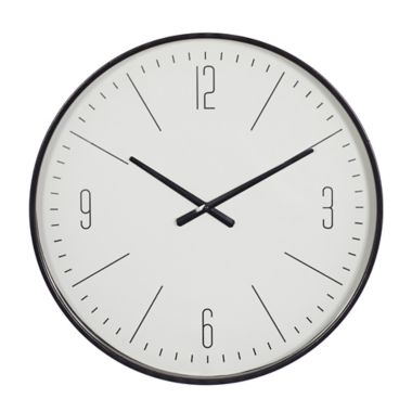 Ridge Road Decor 20-Inch Round Glass Contemporary Wall Clock. View a larger version of this product image.