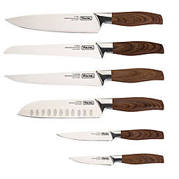 Viking® 6-Piece German Steel Hollow Handle Cutlery Set with Sleeves in Brown