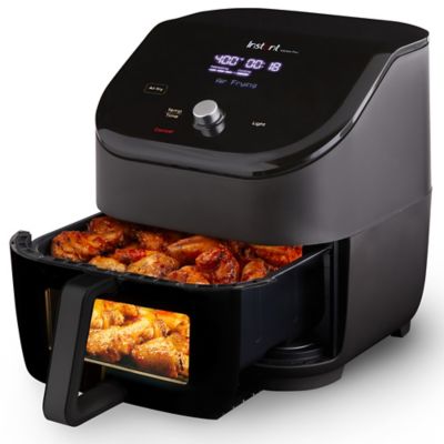 Instant Pot Vortex Plus 6qt Air Fryer with ClearCook - Black: 1800W, 1 Year Warranty, Airfryer Sale