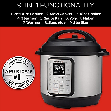 Instant Pot&reg; 9-in-1 Duo Plus 6 qt. Programmable Electric Best Instant Pot Pressure Cooker. View a larger version of this product image.