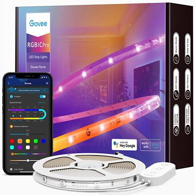 RGBIC Pro Wi-Fi Smart Color-Changing LED Strip Light with Bluetooth&reg;