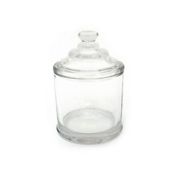 Everhome&trade; Traditional Charm 3.46-Inch x 4.96-Inch Small Glass Apothecary Canister