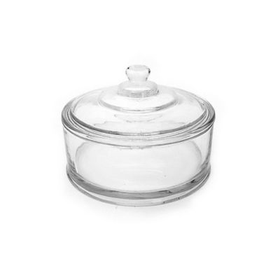 Everhome&trade; Traditional Charm 5.83-Inch x 4.13-Inch Medium Glass Apothecary Canister