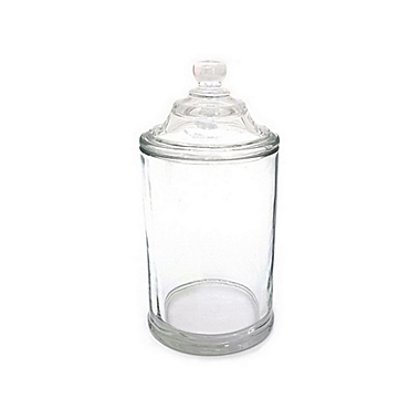 Everhome&trade; Traditional Charm 3.93-Inch x 7.87-Inch Thin Glass Apothecary Canister. View a larger version of this product image.