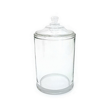 Everhome&trade; Traditional Charm 5.91-Inch x 10.39-Inch Large Glass Apothecary Canister. View a larger version of this product image.