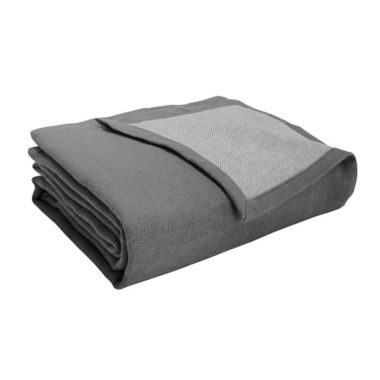 Nestwell&trade; Cotton Cashmere King Blanket in Grey. View a larger version of this product image.