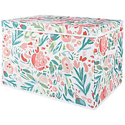 Sammy & Lou® Painterly Floral Felt Toy Box in Pink