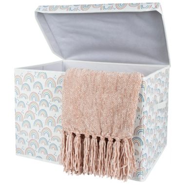 Sammy &amp; Lou&reg; Rainbow Felt Toy Box in Yellow/Multi. View a larger version of this product image.