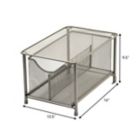 Alternate image 2 for Squared Away&trade; Large Metal Mesh Cabinet Drawer in Nickel