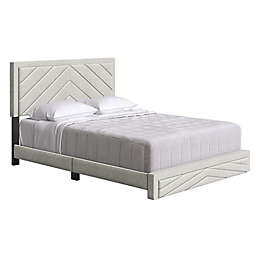 E-Rest Hadleigh Linen Upholstered Platform Bed