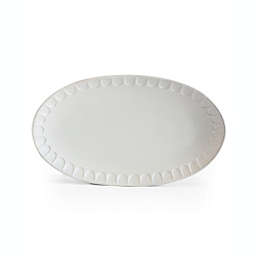Over and Back® 14.25-Inch Thumbprint Serving Platter in White