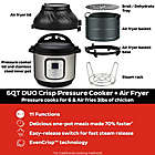 Alternate image 1 for The Instant Pot&reg; 8 qt. Duo Crisp&trade; + Air Fryer in Stainless Steel/Black