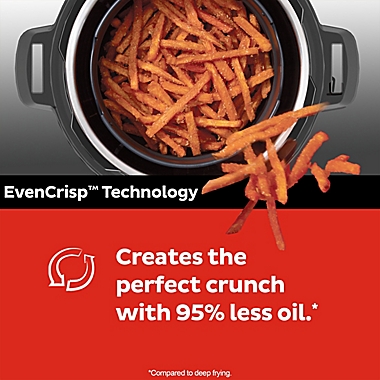 The Instant Pot&reg; 8 qt. Duo Crisp&trade; + Air Fryer in Stainless Steel/Black. View a larger version of this product image.