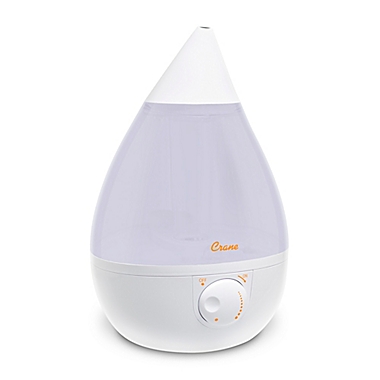 Crane Ultrasonic Cool-Mist Drop Shape Humidifier in White. View a larger version of this product image.