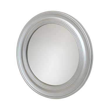 Everhome&trade; 26-Inch Round Steel Wall Mirror in Silver. View a larger version of this product image.
