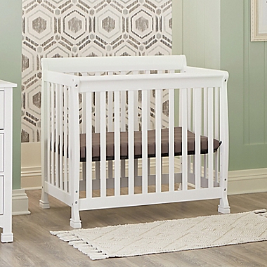 DaVinci Kalani 4-in1 Convertible Mini Crib in White. View a larger version of this product image.