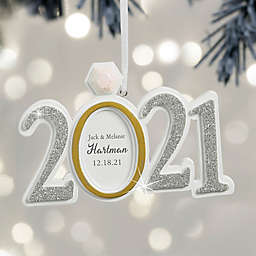 2021 Wedding 2-Inch x 4.25-Inch Personalized Ornament