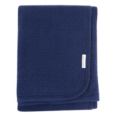 The Honest Company&reg; Matelasse Rainbow Stripes Reversible Receiving Blanket. View a larger version of this product image.