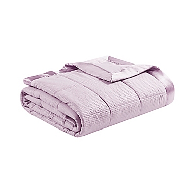 Madison Park&reg; Cambria Full/Queen Down Alternative Throw Blanket with 3M Scotchgard in Lilac. View a larger version of this product image.
