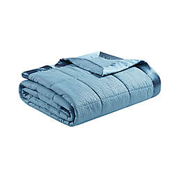 Madison Park® Cambria Twin Down Alternative Throw Blanket with 3M Scotchgard in Slate Blue
