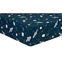 Trend Lab® Rockets Jersey Cotton Fitted Crib Sheet