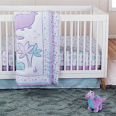 Sammy &amp; Lou Tiny Dinos 4-Piece Crib Bedding Set. View a larger version of this product image.