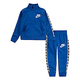 Nike® 2-Piece Block Taping Tricot Track Suit Set in Royal Blue