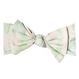 Copper Pearl® Size 0-4M Desert Knit Bow Headband in Green