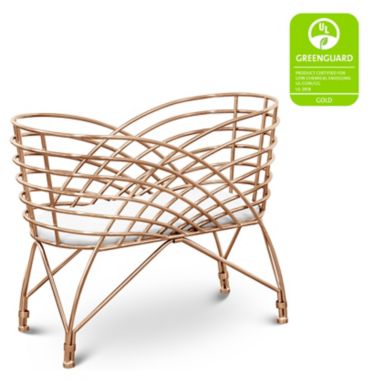 Nursery Works Aura Bassinet in Rose Gold. View a larger version of this product image.