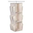 Alternate image 3 for Squared Away&trade; 3-Shelf 12-Pocket Garment Storage Organizer in Egret/Oyster Grey