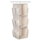 Alternate image 3 for Squared Away&trade; 3-Shelf 12-Pocket Garment Storage Organizer in Egret/Oyster Grey