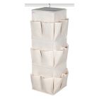 Alternate image 4 for Squared Away&trade; 3-Shelf 12-Pocket Garment Storage Organizer in Egret/Oyster Grey