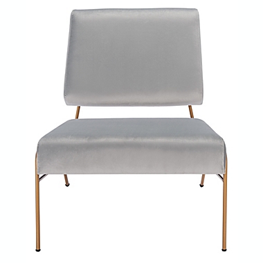 Safavieh Romilly Accent Chair in Grey/Gold. View a larger version of this product image.
