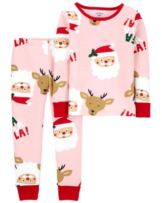 carter&#39;s&reg; 2-Piece Santa Icon Pajama in Pink