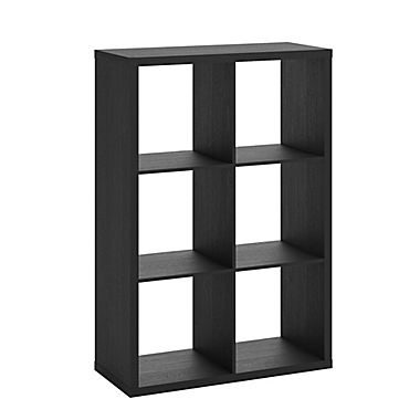 Squared Away&trade; 6-Cube Organizer in Raven Black. View a larger version of this product image.