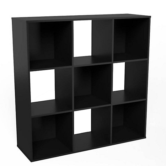 Simply Essential 9 Cube Organizer, Mainstays 8 Cube Bookcase Black