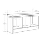 Alternate image 2 for Squared Away&trade; 3-Cube Storage Bench in Grey