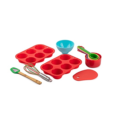 H for Happy&trade; 11-Piece Non-Stick Mini Holiday Baking Set. View a larger version of this product image.