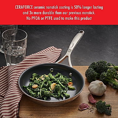 ZWILLING&reg; Energy Plus Nonstick Stainless Steel 10-Piece Cookware Set in Graphite Grey. View a larger version of this product image.