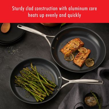 ZWILLING&reg; Energy Plus Nonstick Stainless Steel 10-Piece Cookware Set in Graphite Grey. View a larger version of this product image.