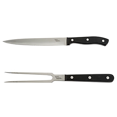 Our Table&trade; 2-Piece Triple Rivet Carving Set. View a larger version of this product image.