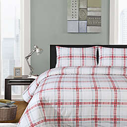 EnvioHome™ Textured Check Flannel Full Sheet Set