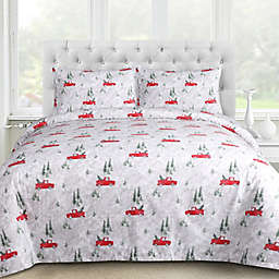 EnvioHome™ Truck and Tree Twin Flannel Sheet Set