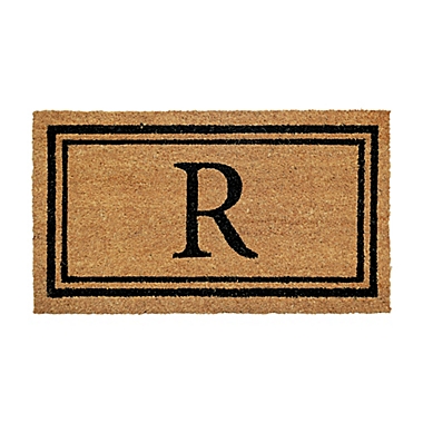 Simply Essential&trade; 16&quot;x28&quot; Monogram Letter &quot;R&quot; Coir Door Mat Insert. View a larger version of this product image.